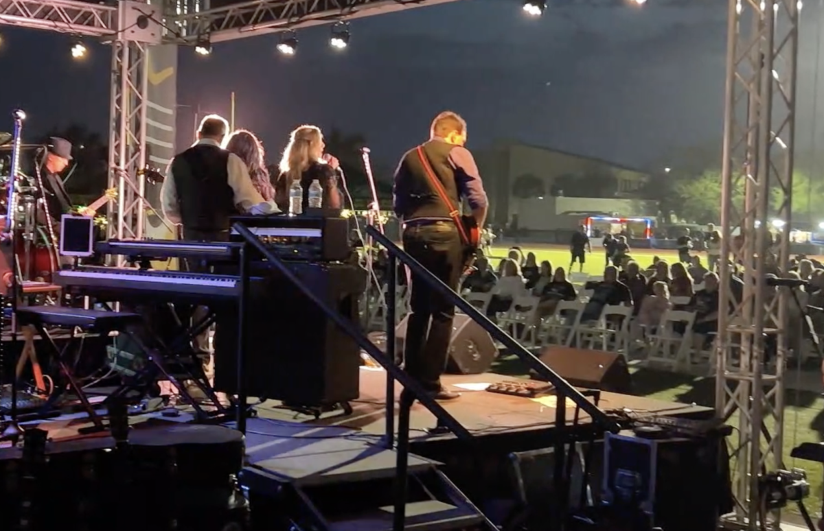 Rock the MAC featured two cover bands, and took place out on the Moore Athletic Complex